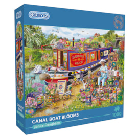 Gibsons Canal Boat Blooms (1000) Puzzle Gibsons Canal Boat Blooms (1000) Puzzle