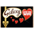 Galaxy Milk Choc Bar w Love You Wife Sleeve 100g (GAL704)