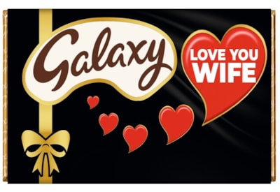Galaxy Milk Choc Bar w Love You Wife Sleeve 100g (GAL704)