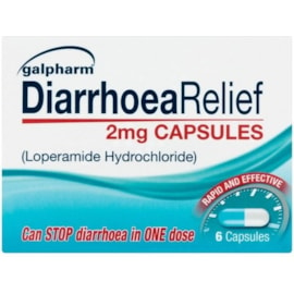 Galpharm Diarrhoea Relief Caps 6s (GDC)