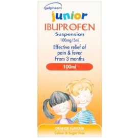 Galpharm Junior Ibuprofen Suspension 100ml Galpharm Junior Ibuprofen Suspension 100ml