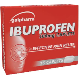 Galpharm Ibuprofen Caplets 16s Galpharm Ibuprofen Caplets 16s