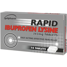 Galpharm Ibuprofen Rapid Tablets 16's (GILT)