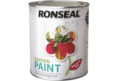 Ronseal Garden Paint Moroccan Red 750ml Ronseal Garden Paint Moroccan Red 750ml