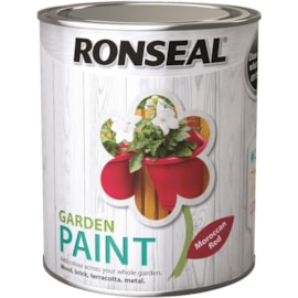 Ronseal Garden Paint Moroccan Red 750ml Ronseal Garden Paint Moroccan Red 750ml