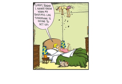 Ling Restless Leg Birthday Card Ling Restless Leg Birthday Card