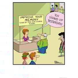 Ling Forgetful Birthday Card