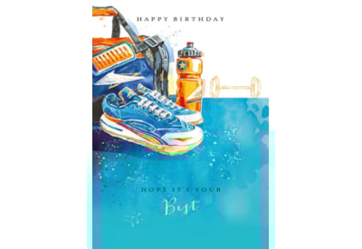 Mans World Personal Best Birthday Card Mans World Personal Best Birthday Card