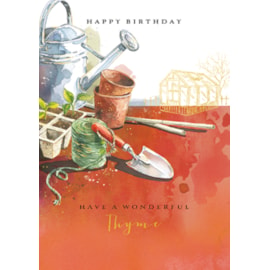 Mans World Wonderful Thyme Birthday Card (GH1261)