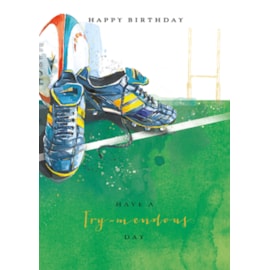 Mans World Try-mendous Day Birthday Card (GH1265)