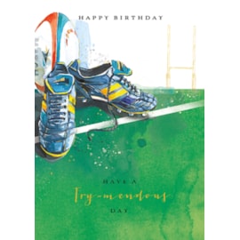 Mans World Try-mendous Day Birthday Card Mans World Try-mendous Day Birthday Card