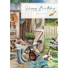 Ling A Day In The Garden Birthday Card Ling A Day In The Garden Birthday Card