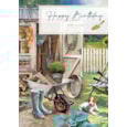 Ling A Day In The Garden Birthday Card