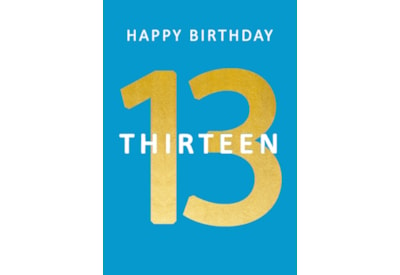 Happy 13th Male Birthday Card (GHB412)