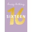 Happy 16th Female Birthday Card (GHB417)