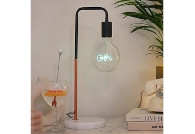 Steepletone Led Text Lightbulb Gin Green Steepletone Led Text Lightbulb Gin Green