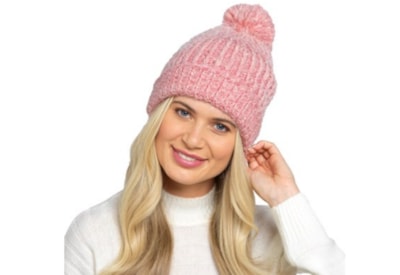 Ladies Mohair Cable Hat w Pom Pom Ladies Mohair Cable Hat w Pom Pom