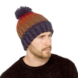 Mens Cable Beanie Hat w Pom Pom Mens Cable Beanie Hat w Pom Pom
