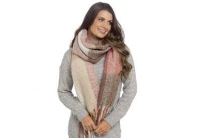 Ladies Pink Check Scarf Ladies Pink Check Scarf