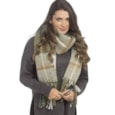 Ladies Green Check Scarf