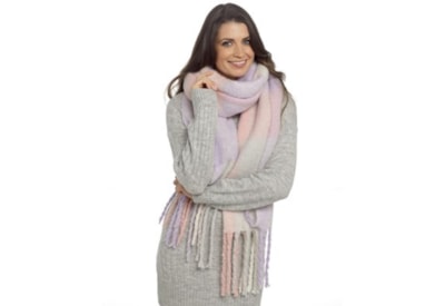 Ladies Multi Check Scarf