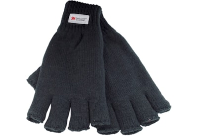 Mens Thinsulate Fingerless Gloves (GL131BK)