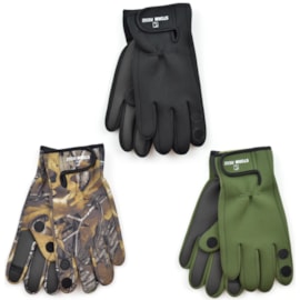 Rjm Adults Black Neoprene Gloves Asstd Sizes (GL638)