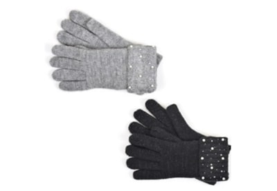 Ladies Sequin Cuff Gloves (GL894)