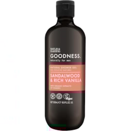 Baylis & Harding Goodness Mens Shower Gel Sandalwood & Rich Vanilla 500ml Baylis & Harding Goodness Mens Shower Gel Sandalwood & Rich Vanilla 500ml