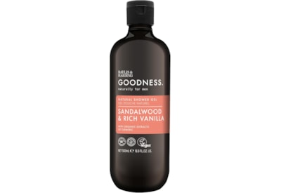 Baylis & Harding Goodness Mens Shower Gel Sandalwood & Rich Vanilla 500ml Baylis & Harding Goodness Mens Shower Gel Sandalwood & Rich Vanilla 500ml