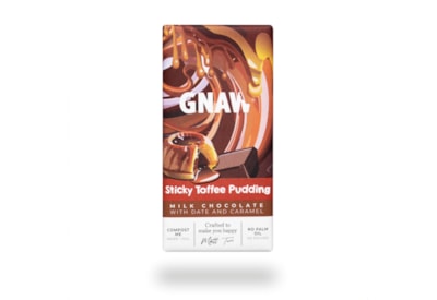 Gnaw Milk Sticky Toffee Pudding Chocolate Bar 80g Gnaw Milk Sticky Toffee Pudding Chocolate Bar 80g