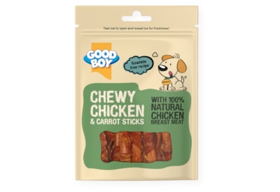 Good Boy Chewy Chicken with Carrot Sticks Dog Treats 90g Good Boy Chewy Chicken with Carrot Sticks Dog Treats 90g