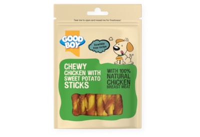 Good Boy Chewy Chicken with Sweet Potato Sticks Dog Treats 90g