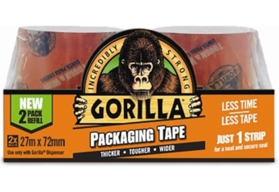 Gorilla Packaging Tape 2 Pk Refill 27m Gorilla Packaging Tape 2 Pk Refill 27m
