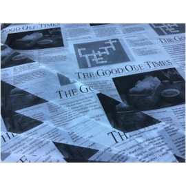 Printed Newspaper Greaseproof Paper 375mm Printed Newspaper Greaseproof Paper 375mm