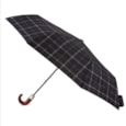 Totes Isotoner Mens Auto O/c Xtra Strong Grey Check Umbrella (7817PRT)