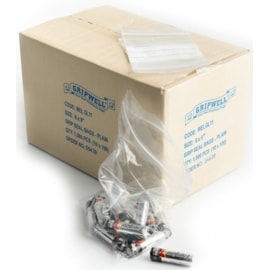 Gripseal Clear Bags No.6  4x5.5" 1000s