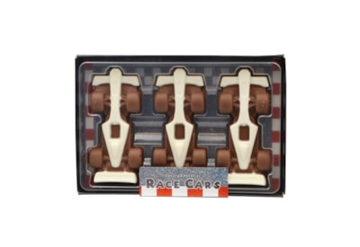 Gwynedd Decorated Milk & White Choc Racing Cars 75g Gwynedd Decorated Milk & White Choc Racing Cars 75g