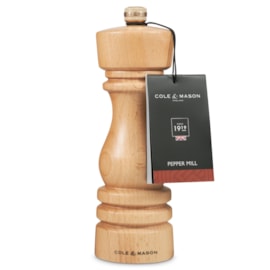 Cole & Mason London Natural Beech Pepper Mill 180mm Cole & Mason London Natural Beech Pepper Mill 180mm