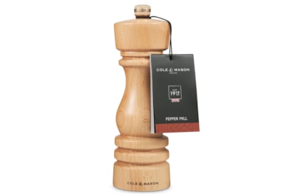 Cole & Mason London Natural Beech Pepper Mill 180mm Cole & Mason London Natural Beech Pepper Mill 180mm