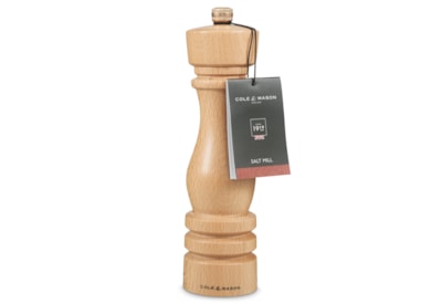 Cole & Mason London Natural Beech Salt Mill 220mm Cole & Mason London Natural Beech Salt Mill 220mm