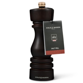 Cole & Mason London Chocolate Wood Salt Mill 180mm Cole & Mason London Chocolate Wood Salt Mill 180mm