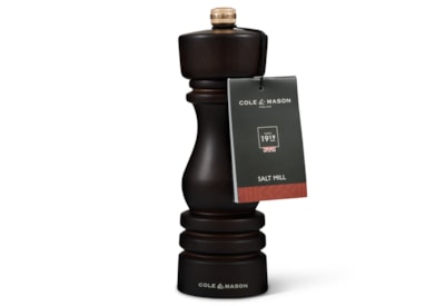 Cole & Mason London Chocolate Wood Salt Mill 180mm Cole & Mason London Chocolate Wood Salt Mill 180mm