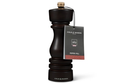Cole & Mason London Chocolate Wood Pepper Mill 180mm Cole & Mason London Chocolate Wood Pepper Mill 180mm
