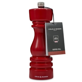 Cole & Mason London Red Gloss Pepper Mill 180mm Cole & Mason London Red Gloss Pepper Mill 180mm