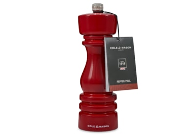 Cole & Mason London Red Gloss Pepper Mill 180mm Cole & Mason London Red Gloss Pepper Mill 180mm
