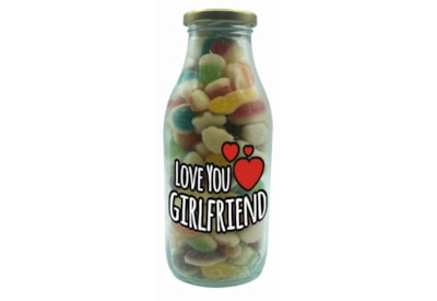 Sweet & Treats S&t Love You Girlfriend Milk Bottle Sweets 300g (HAL700)