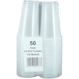 Half Pint Clear Tumblers 50s (RY30010)