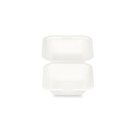 Swantex Green Bagasse Hamburger Clamshell 6" 100s Swantex Green Bagasse Hamburger Clamshell 6" 100s