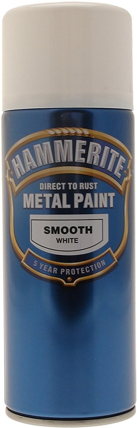 Hammerite Aerosol Smooth White Paint 400ml (5084782)